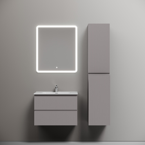 Тумба под раковину Sancos SNOB R SNR70SM 70х40 подвесная цвет серый - фото 2